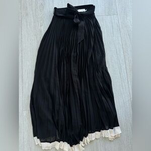 Zimmermann Black Pleated Skirt